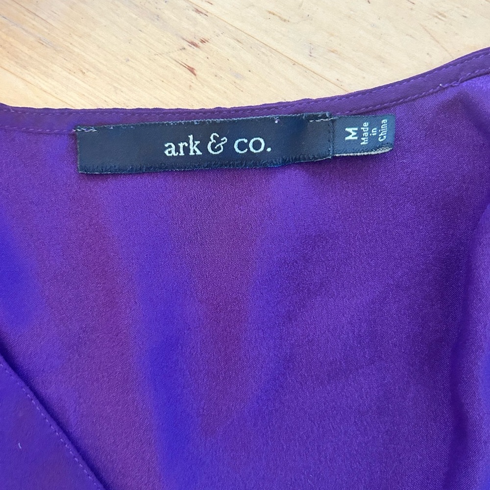Ark & Co Purple Long Sleeve Romper - Picture 2 of 7